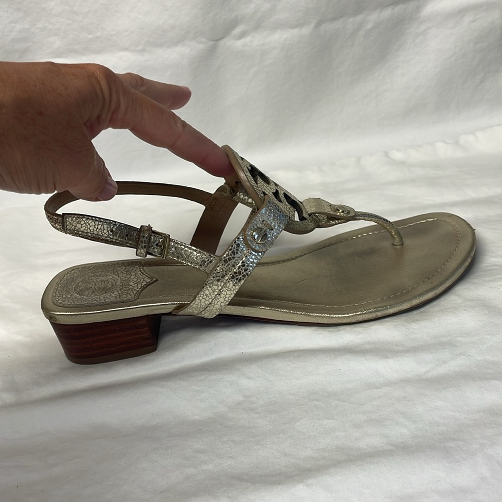 Tory Burch Gold Women's Sandals - Picture 4 of 10